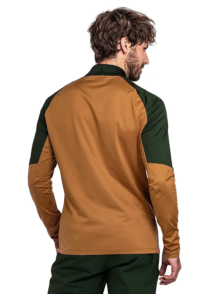 SCHÖFFEL | Herren Unterzieh Zipshirt Style Safoon | senf