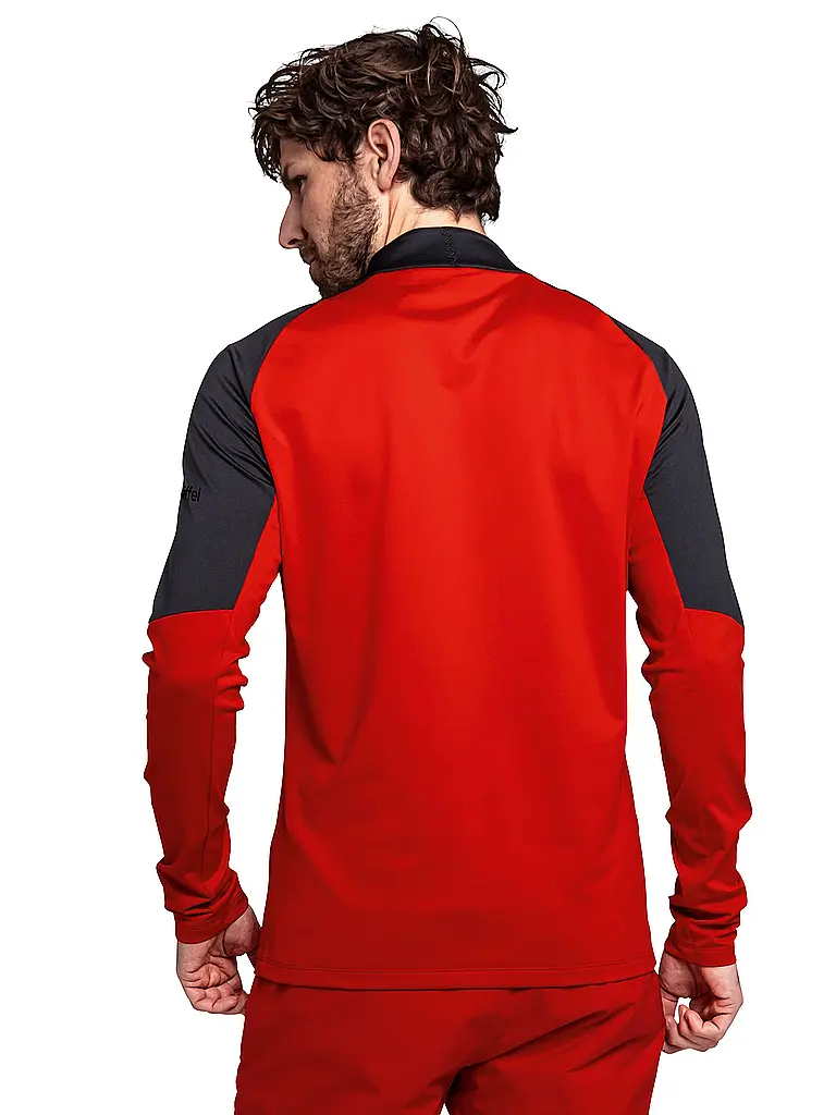 SCHÖFFEL | Herren Unterzieh Zipshirt Style Safoon | rot