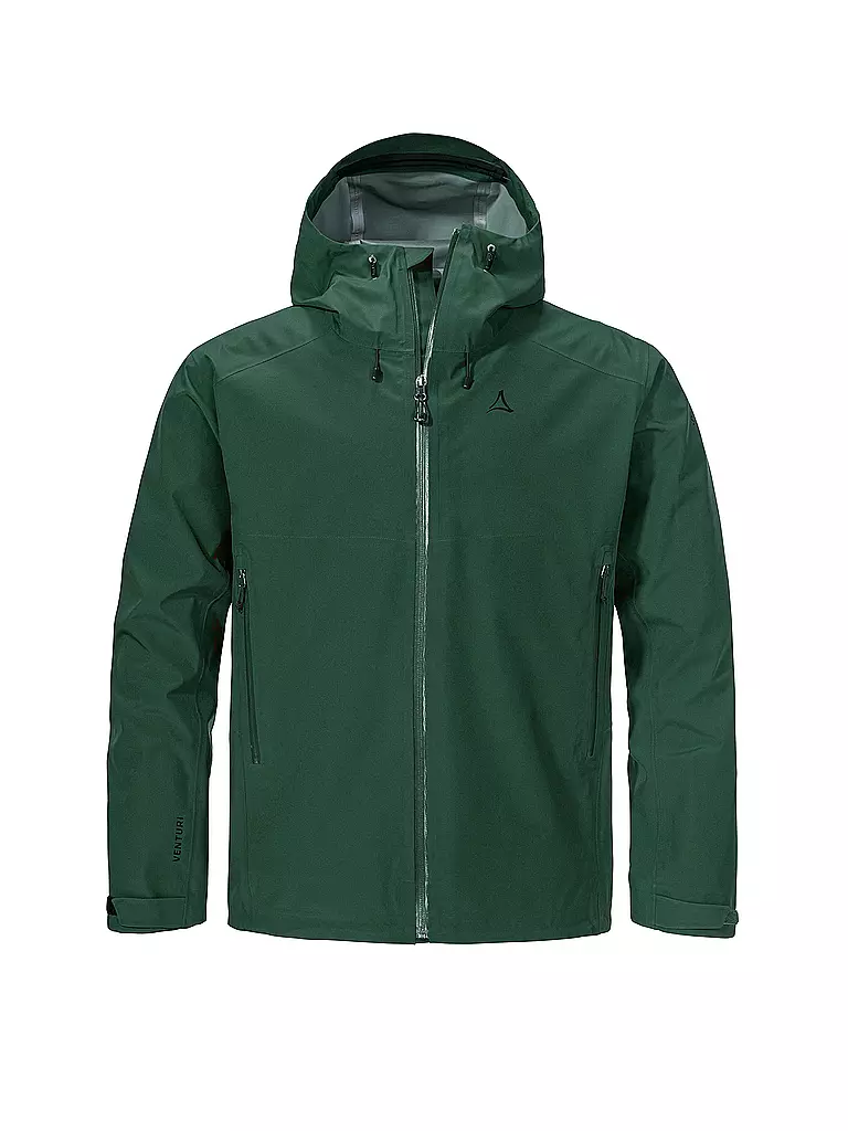 SCHÖFFEL | Herren Wanderjacke Cascata 3L Hoodie | dunkelgrün