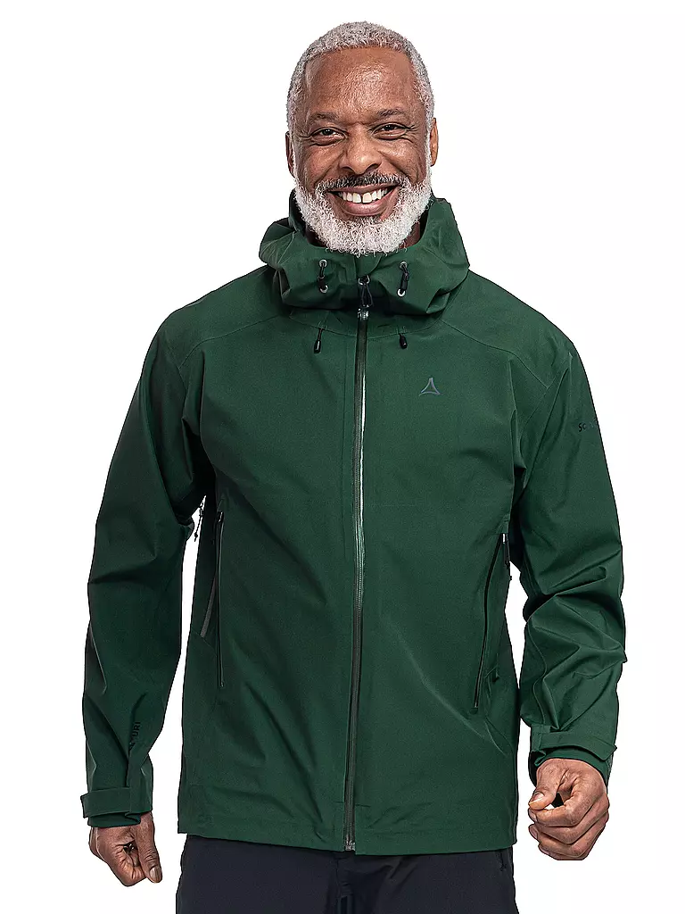 SCHÖFFEL | Herren Wanderjacke Cascata 3L Hoodie | dunkelgrün