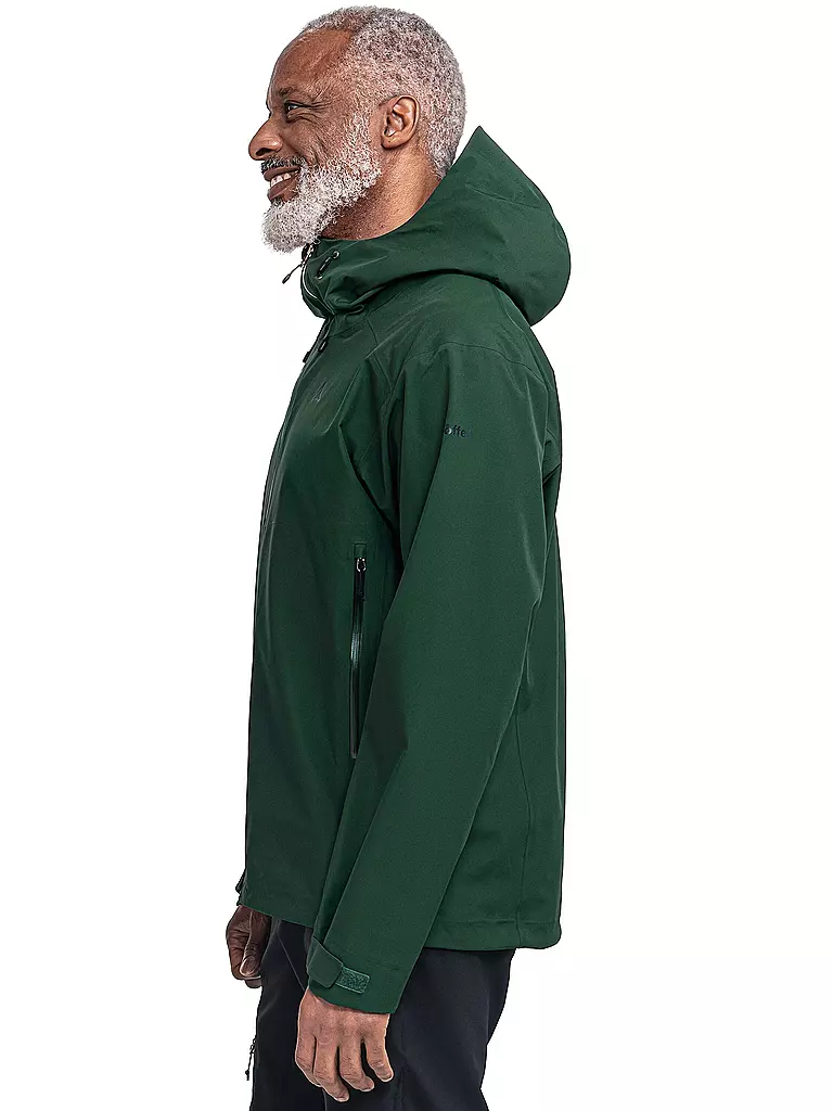 SCHÖFFEL | Herren Wanderjacke Cascata 3L Hoodie | dunkelgrün