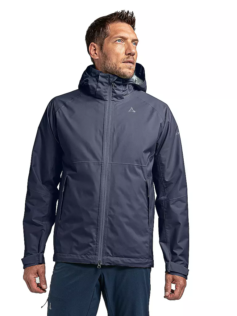 SCHÖFFEL | Herren Wanderjacke Easy XT 2L Pack-Away Hoodie M | dunkelblau