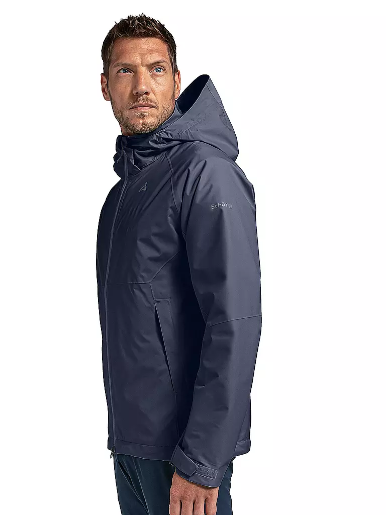SCHÖFFEL | Herren Wanderjacke Easy XT 2L Pack-Away Hoodie M | dunkelblau