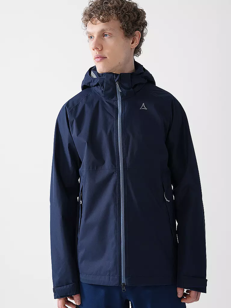 SCHÖFFEL | Herren Wanderjacke Easy XT 2L Pack-Away Hoodie M | dunkelblau