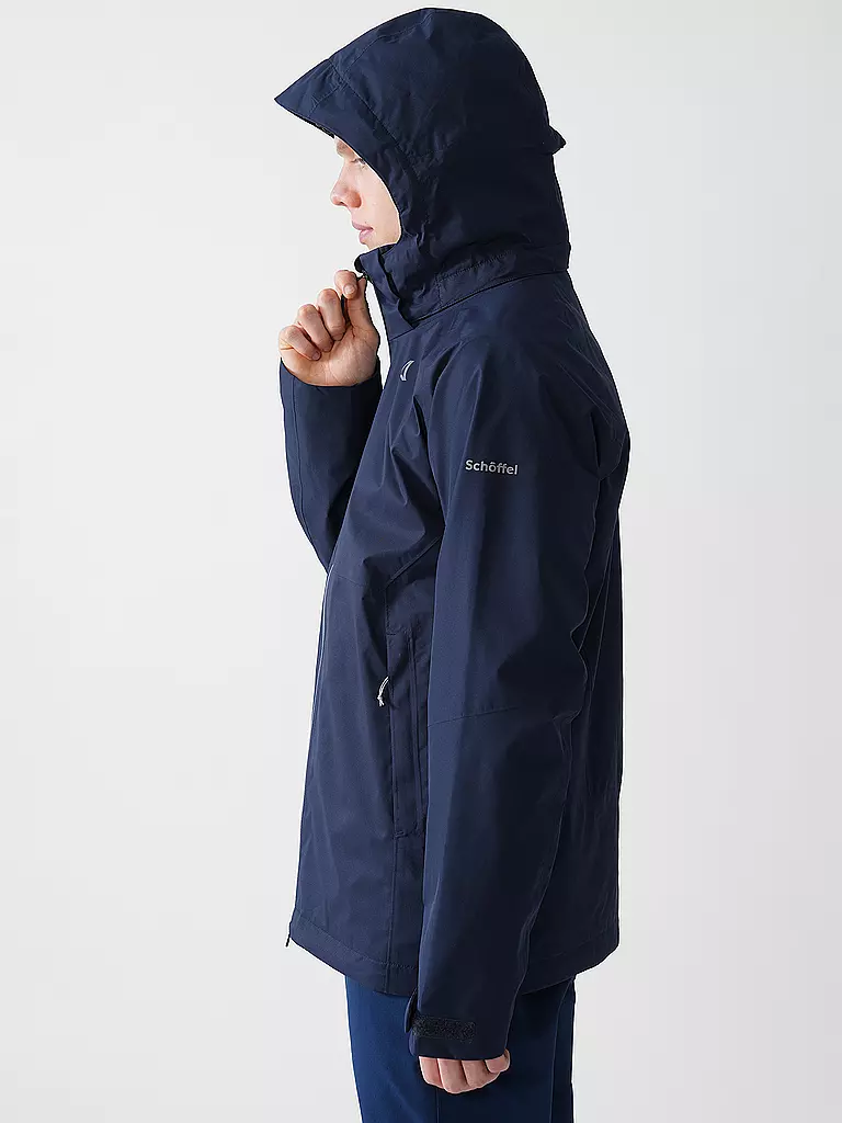SCHÖFFEL | Herren Wanderjacke Easy XT 2L Pack-Away Hoodie M | dunkelblau