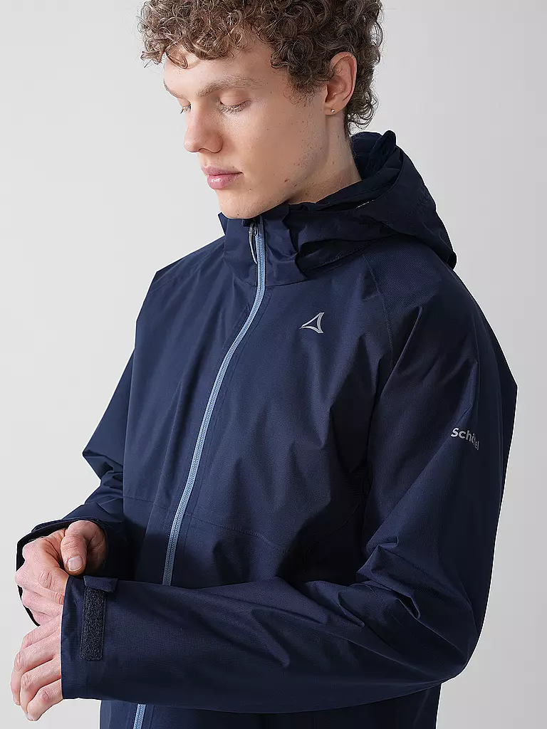 SCHÖFFEL | Herren Wanderjacke Easy XT 2L Pack-Away Hoodie M | dunkelblau
