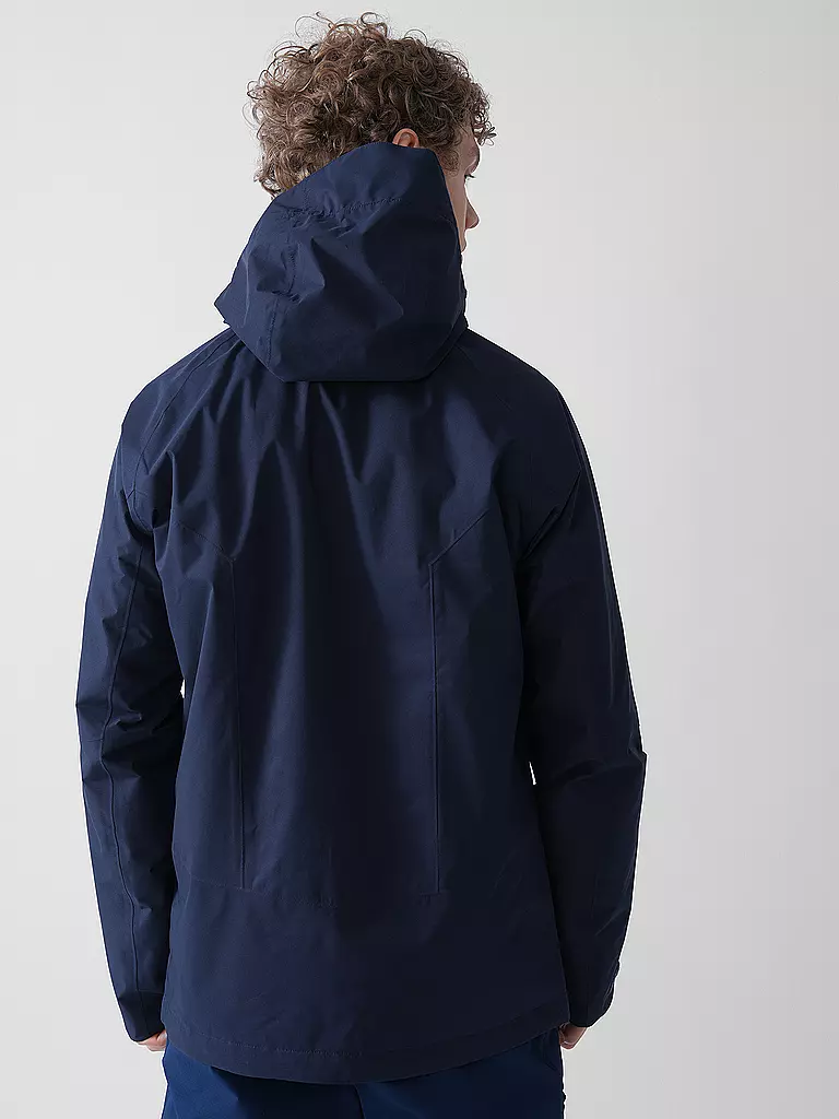SCHÖFFEL | Herren Wanderjacke Easy XT 2L Pack-Away Hoodie M | dunkelblau