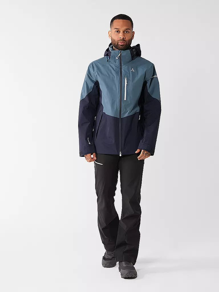 SCHÖFFEL | Herren Wanderjacke Gaschurn GTX 2L Hoodie | hellgrau