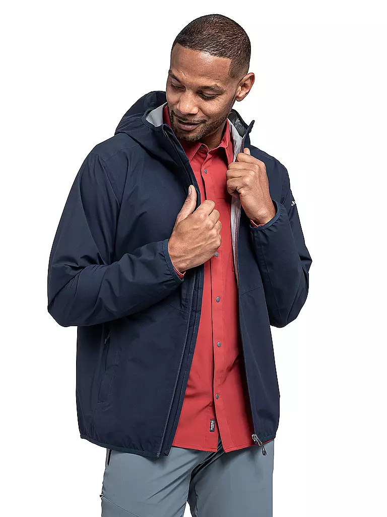 SCHÖFFEL | Herren Wanderjacke Migandi Venturi 2.5L Hoodie | dunkelblau