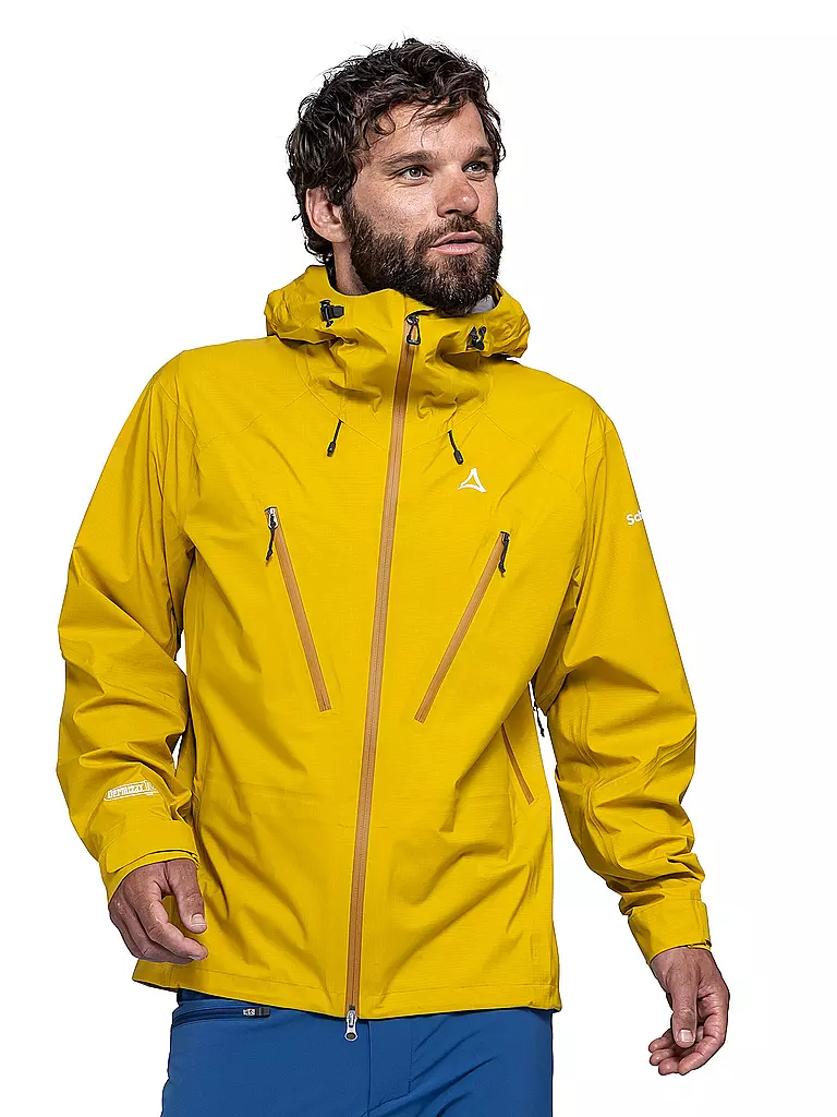SCHÖFFEL | Herren Wanderjacke Style Blaueis 3L Hoodie | gold