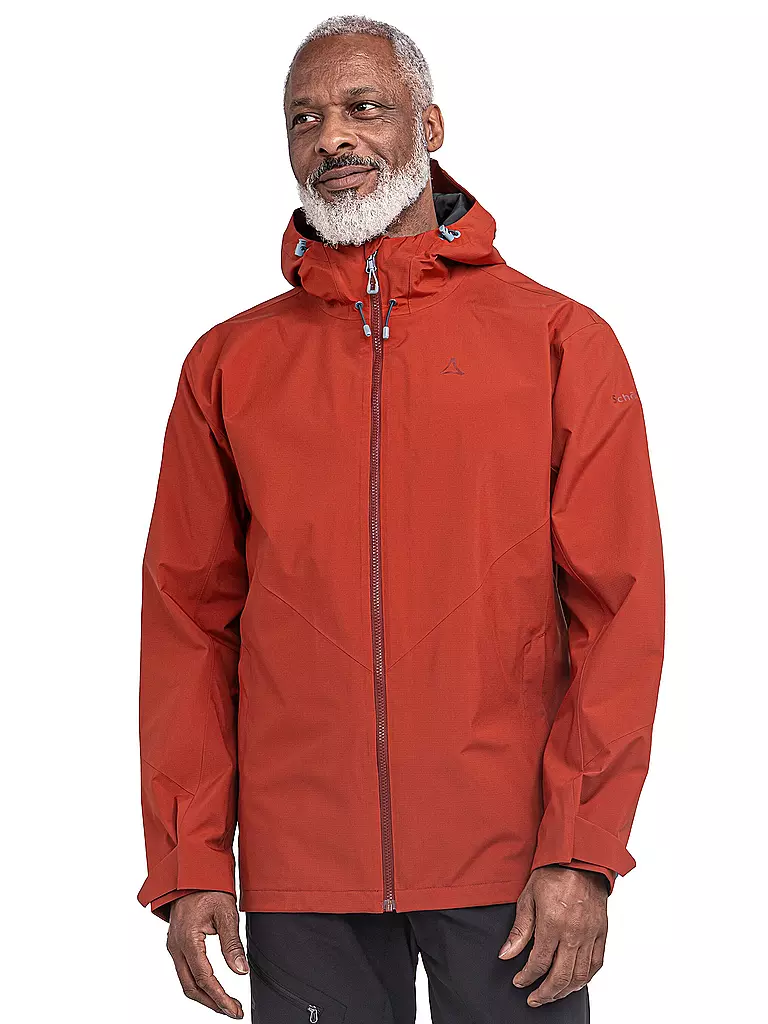 SCHÖFFEL | Herren Wanderjacke Yew 2L ZipIn Hoodie | rot