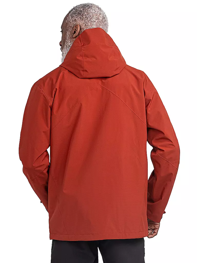 SCHÖFFEL | Herren Wanderjacke Yew 2L ZipIn Hoodie | rot