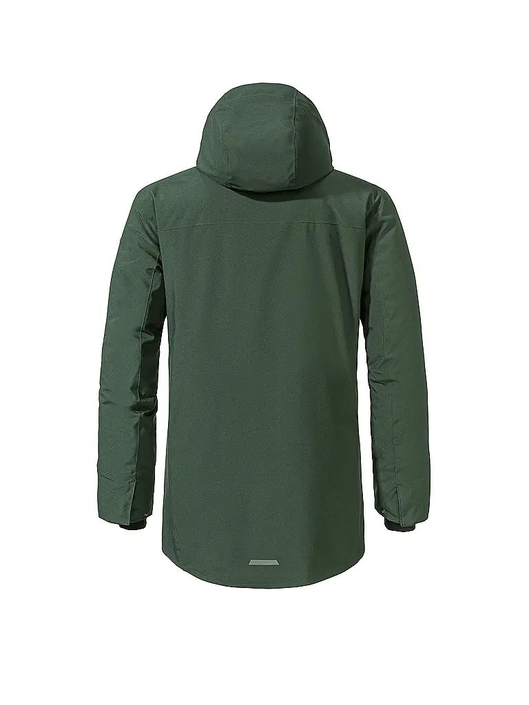 SCHÖFFEL | Herren Winterparka Crivat 2L Hoodie isoliert | dunkelgrün