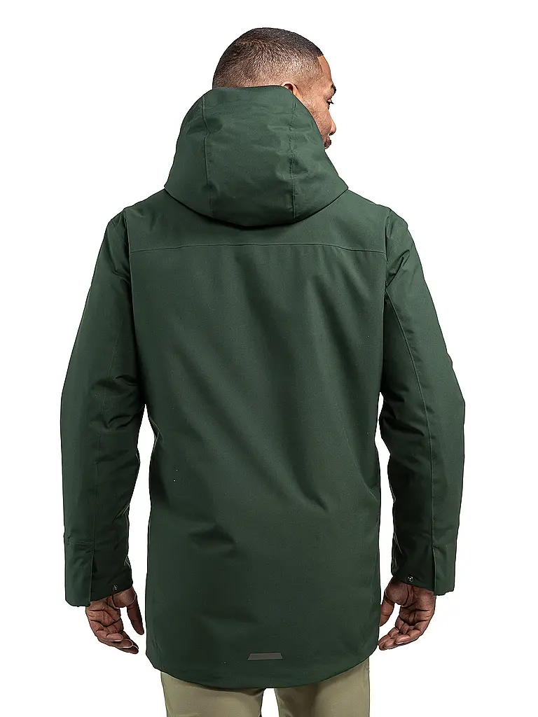SCHÖFFEL | Herren Winterparka Crivat 2L Hoodie isoliert | dunkelgrün