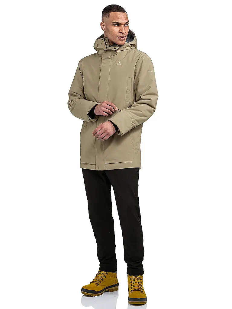 SCHÖFFEL | Herren Winterparka Crivat 2L Hoodie isoliert | camel