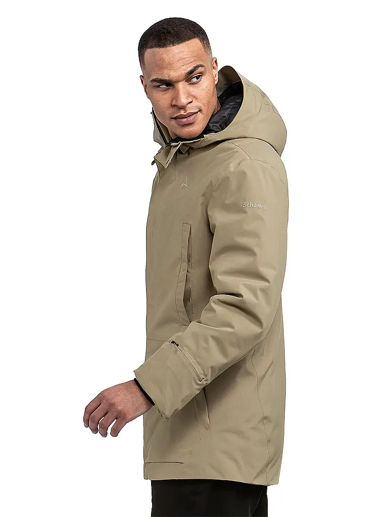 SCHÖFFEL | Herren Winterparka Crivat 2L Hoodie isoliert | camel