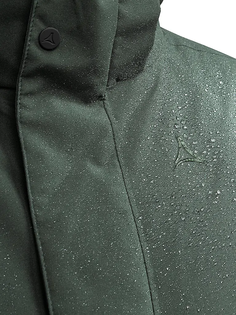 SCHÖFFEL | Herren Winterparka Crivat 2L Hoodie isoliert | dunkelgrün