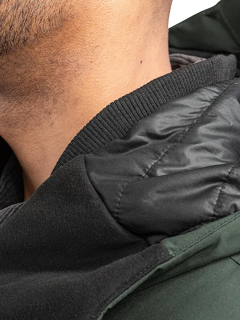 SCHÖFFEL | Herren Winterparka Crivat 2L Hoodie isoliert | dunkelgrün