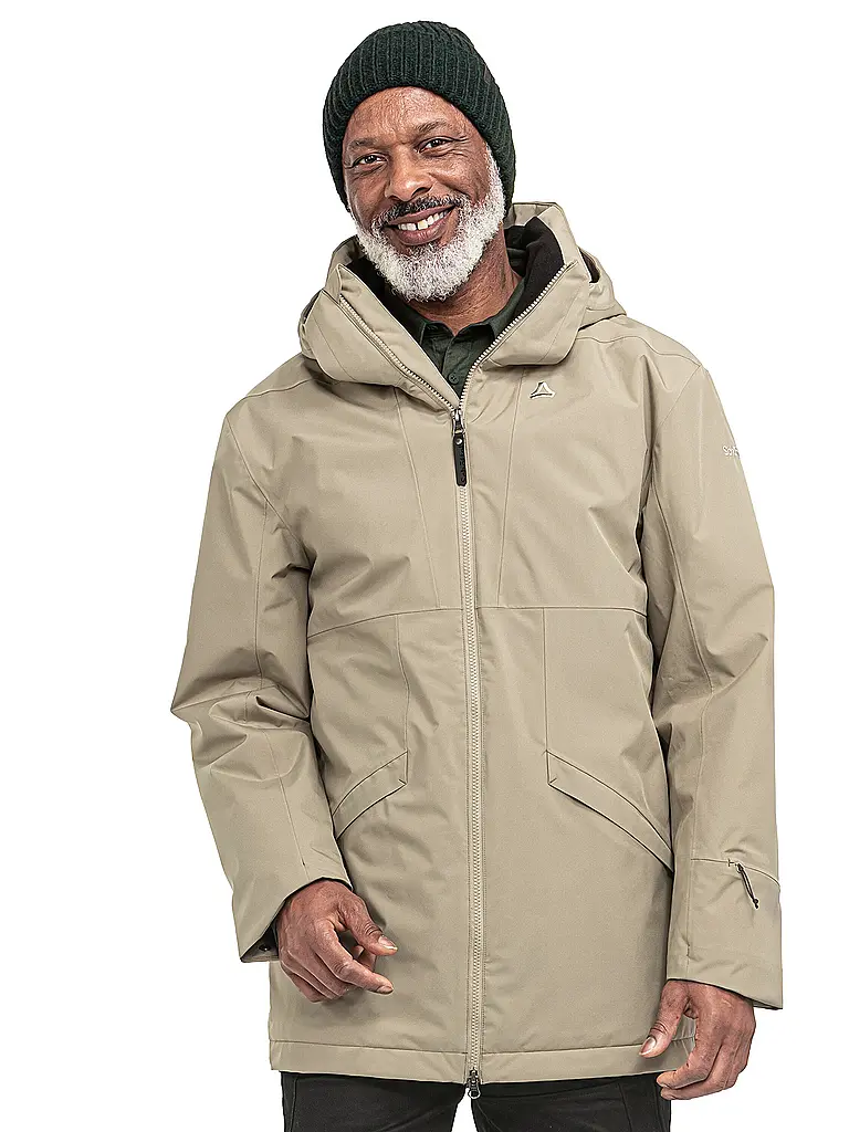 SCHÖFFEL | Herren WInterparka Malkay Hoodie | camel