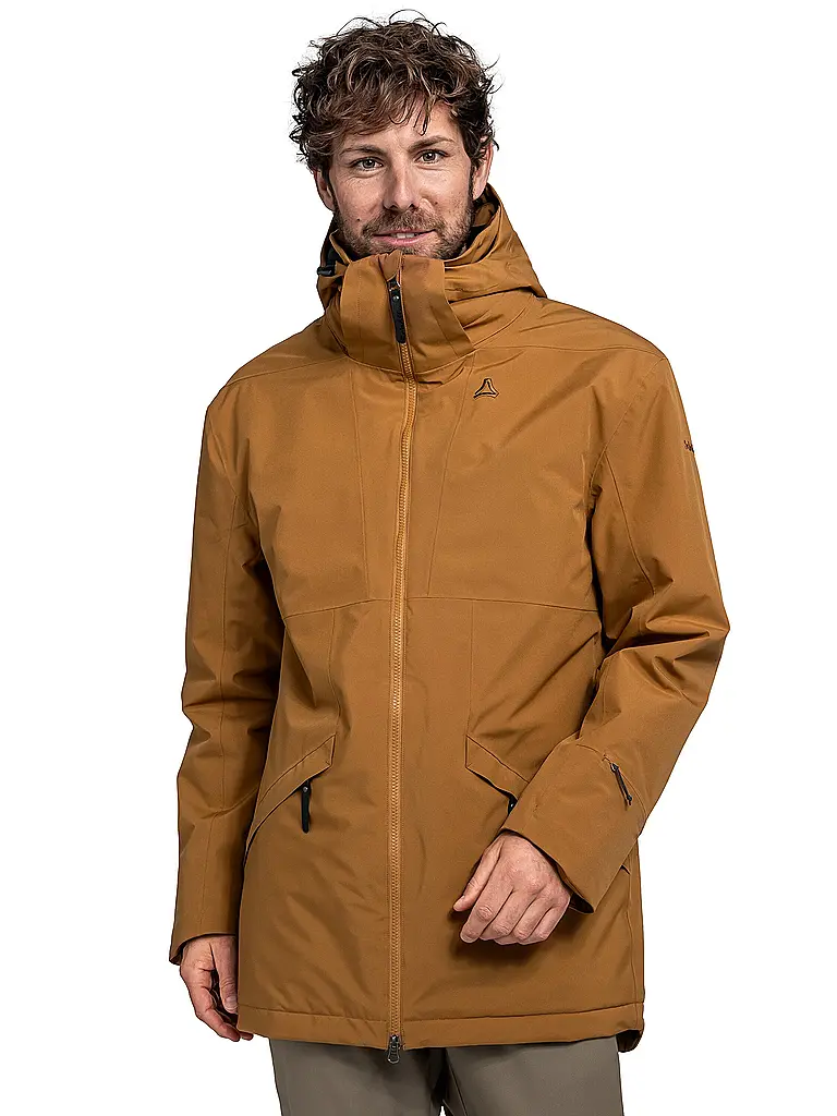 SCHÖFFEL | Herren WInterparka Malkay Hoodie | senf