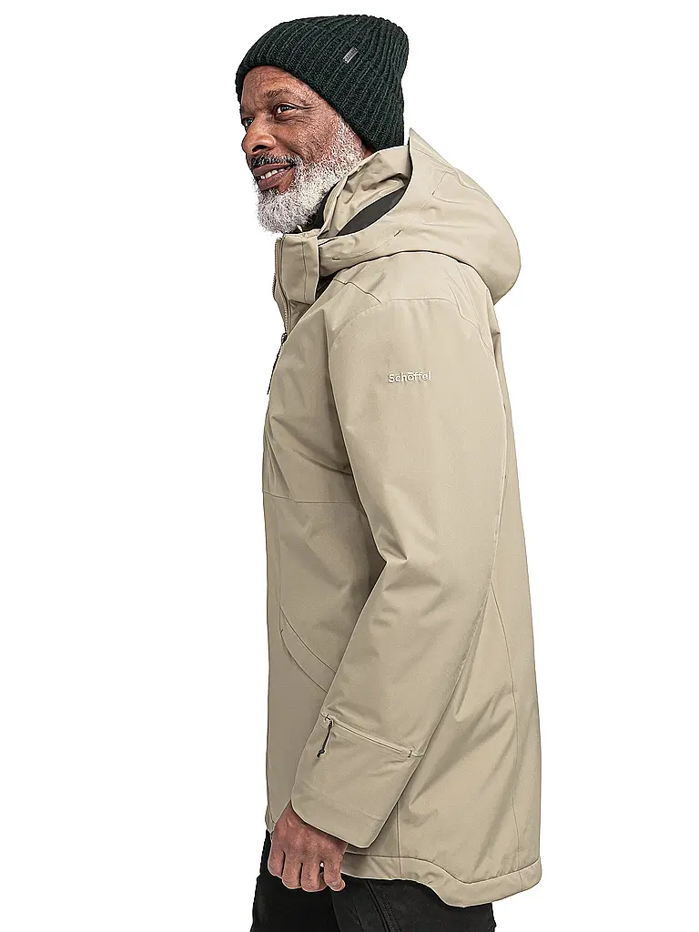 SCHÖFFEL | Herren WInterparka Malkay Hoodie | camel