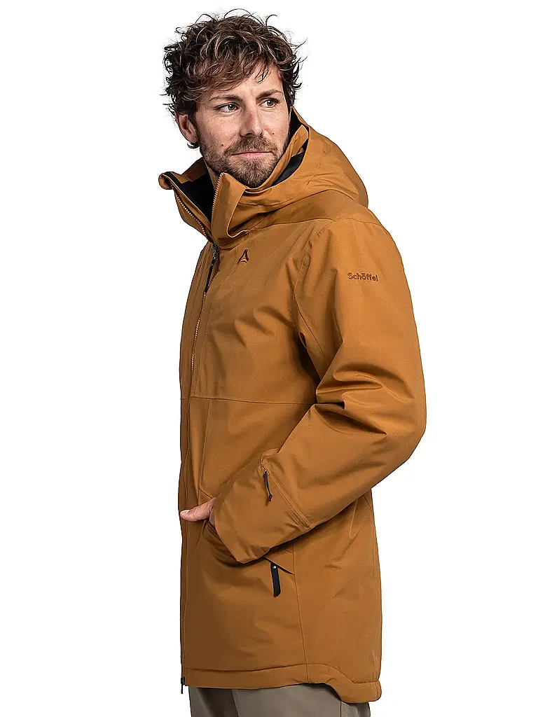 SCHÖFFEL | Herren WInterparka Malkay Hoodie | senf