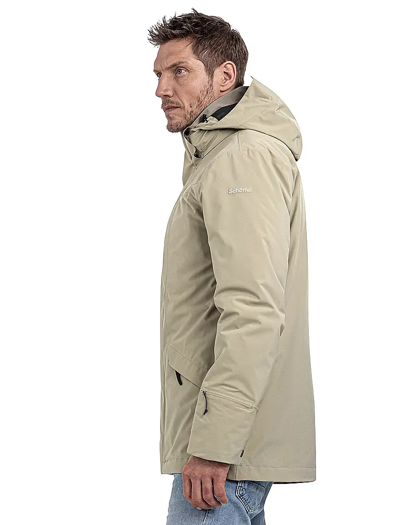 SCHÖFFEL | Herren Winterparka Style Borkol 3in1 Hoodie | camel