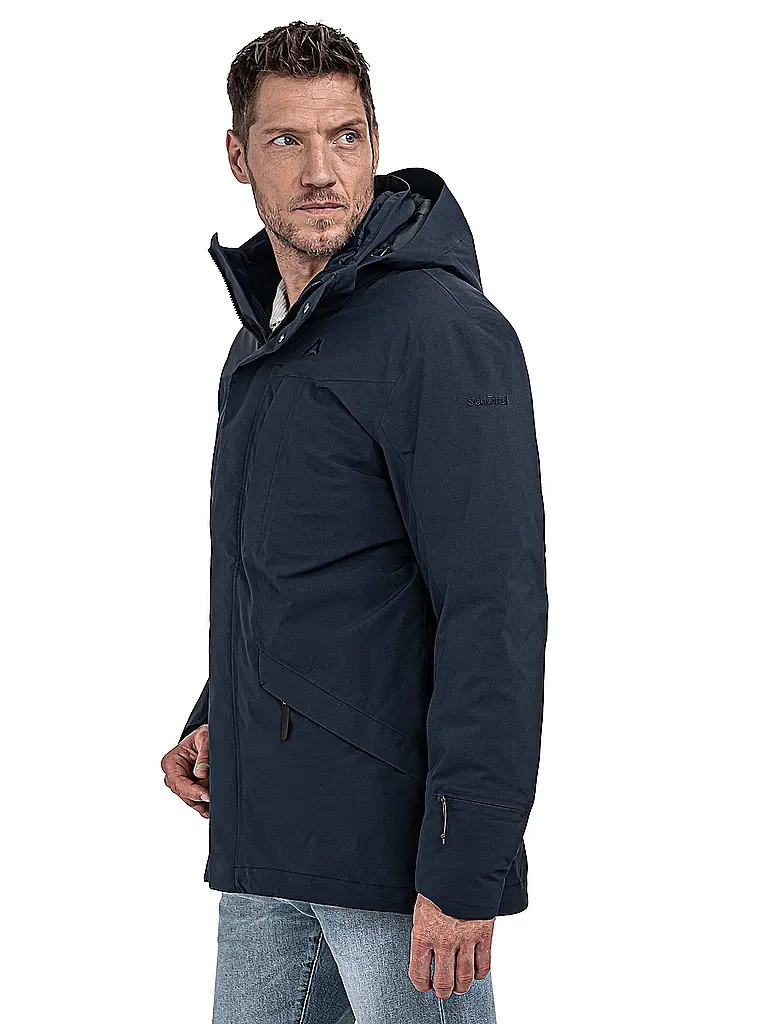 SCHÖFFEL | Herren Winterparka Style Borkol 3in1 Hoodie | dunkelblau