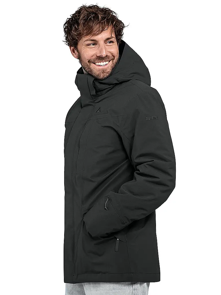 SCHÖFFEL | Herren Winterparka Style Borkol 3in1 Hoodie | schwarz