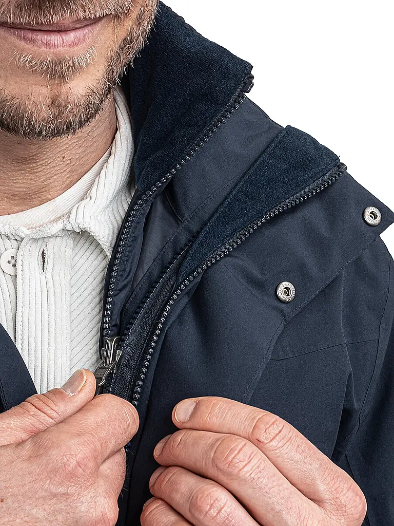 SCHÖFFEL | Herren Winterparka Style Borkol 3in1 Hoodie | dunkelblau