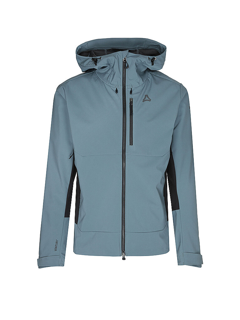 Schöffel Herren Touren Softshelljacke Milagle Hoodie grau