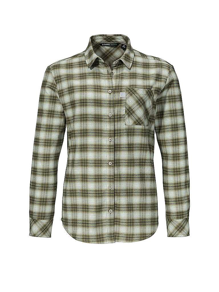 Schöffel Damen Bluse Style Kleion Flanell olive