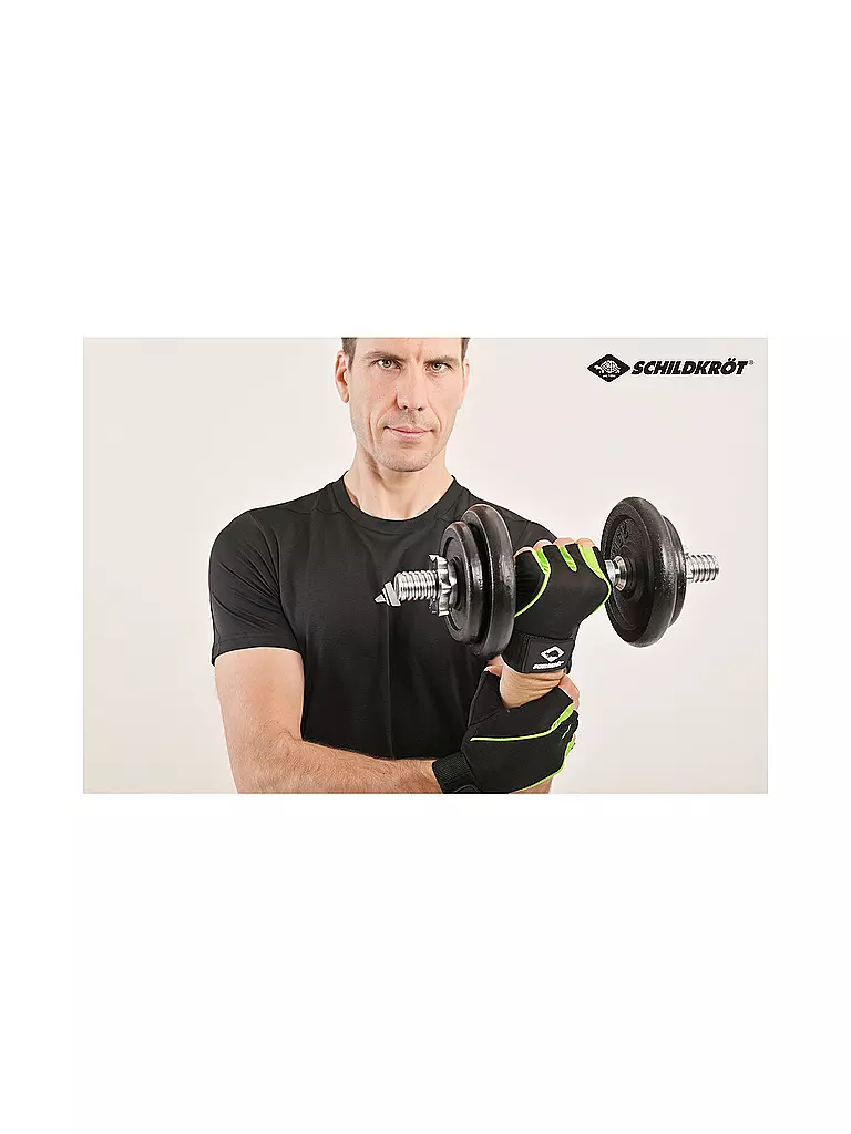 SCHILDKRÖT |  Fitness-Handschuh Pro, Größe S/M | schwarz