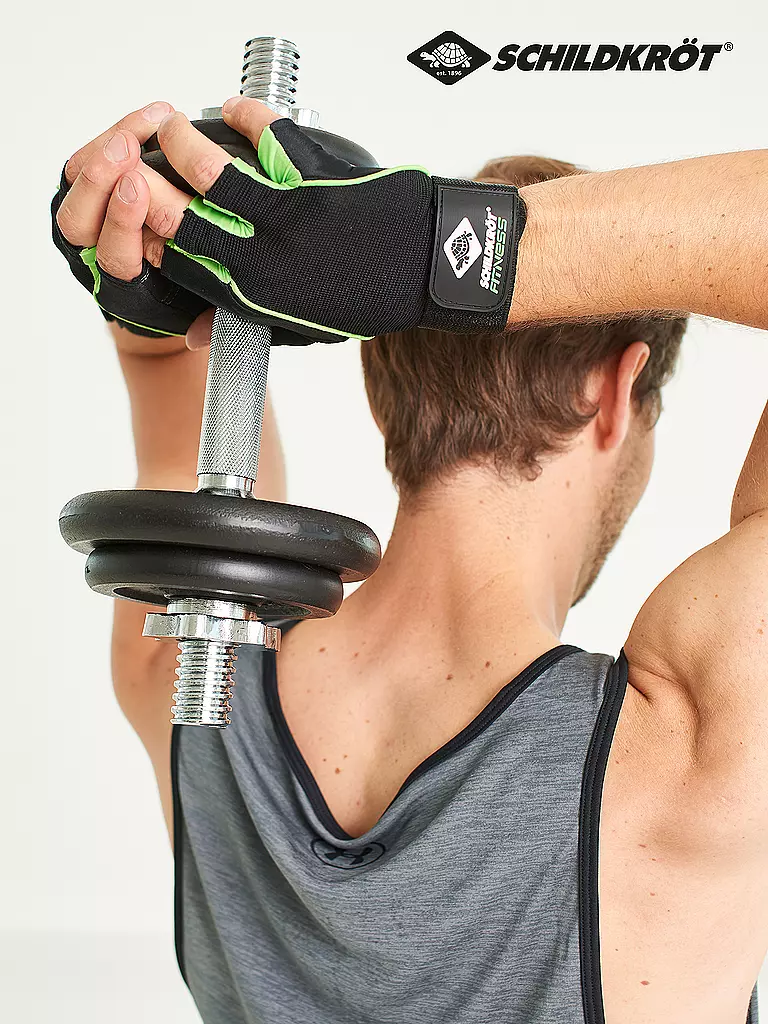 SCHILDKRÖT |  Fitness-Handschuh Pro, Größe S/M | schwarz