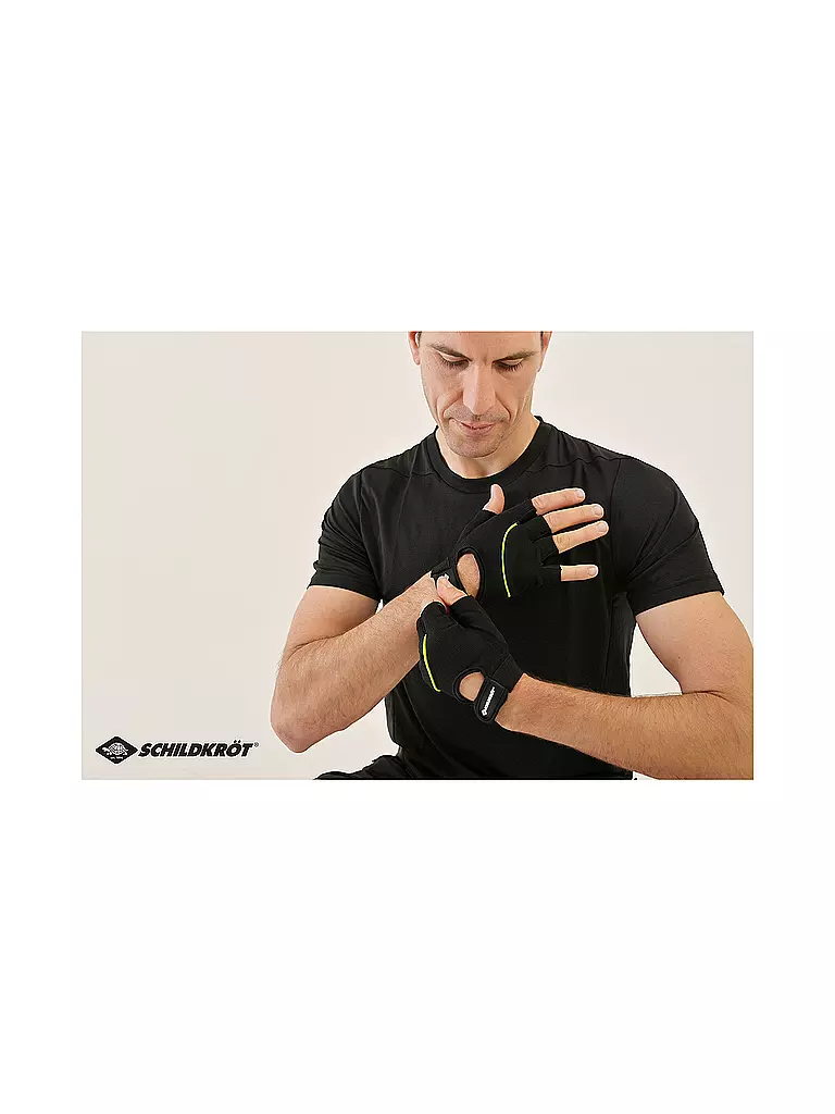 SCHILDKRÖT |  Fitness-Handschuhe "Classic", Größe S/M | schwarz