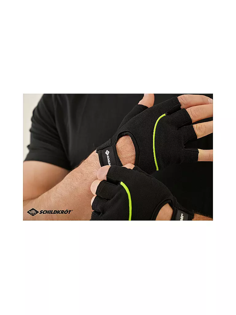 SCHILDKRÖT |  Fitness-Handschuhe "Classic", Größe S/M | schwarz