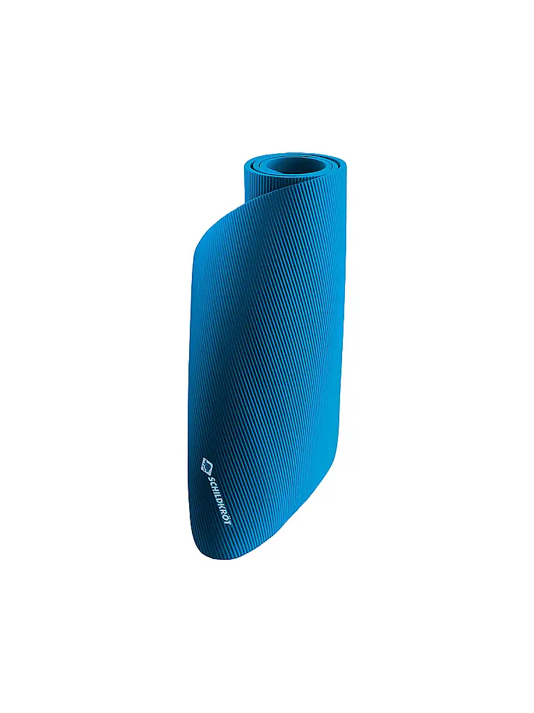 SCHILDKRÖT |  Fitnessmatte 10 mm, Blau, mit Tragegurt  | blau