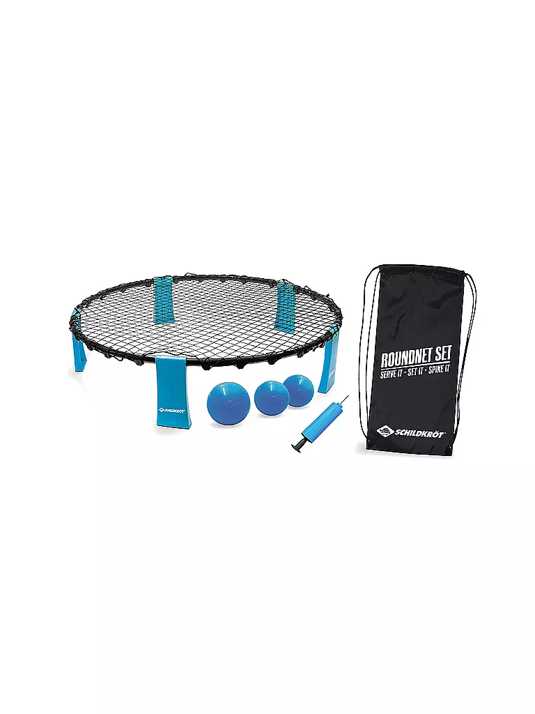 SCHILDKRÖT |  Roundnet Set, in Tragetasche und Anleitung  | blau