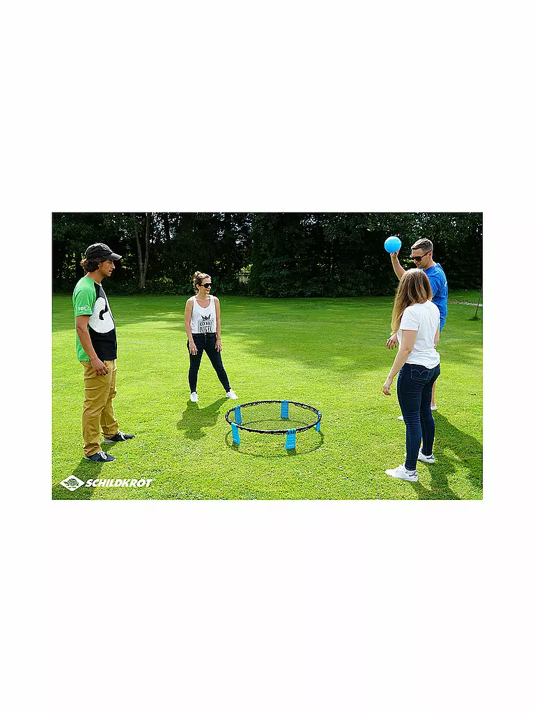 SCHILDKRÖT |  Roundnet Set, in Tragetasche und Anleitung | blau