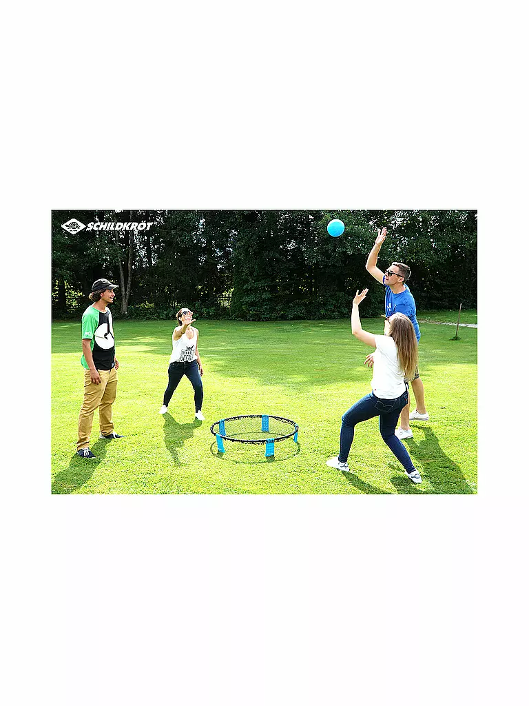 SCHILDKRÖT |  Roundnet Set, in Tragetasche und Anleitung | blau