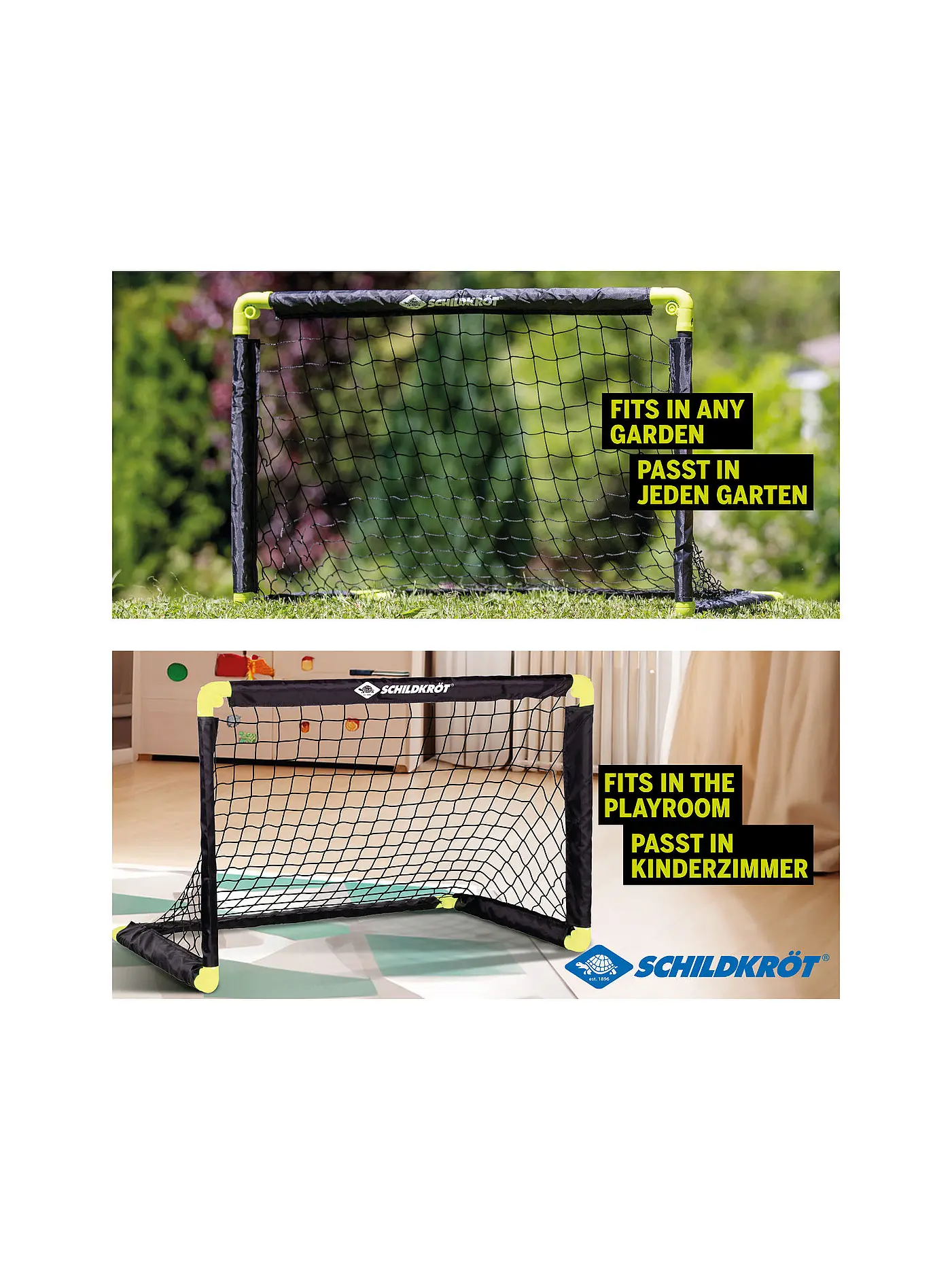 SCHILDKRÖT | Fußballtor faltbar | schwarz
