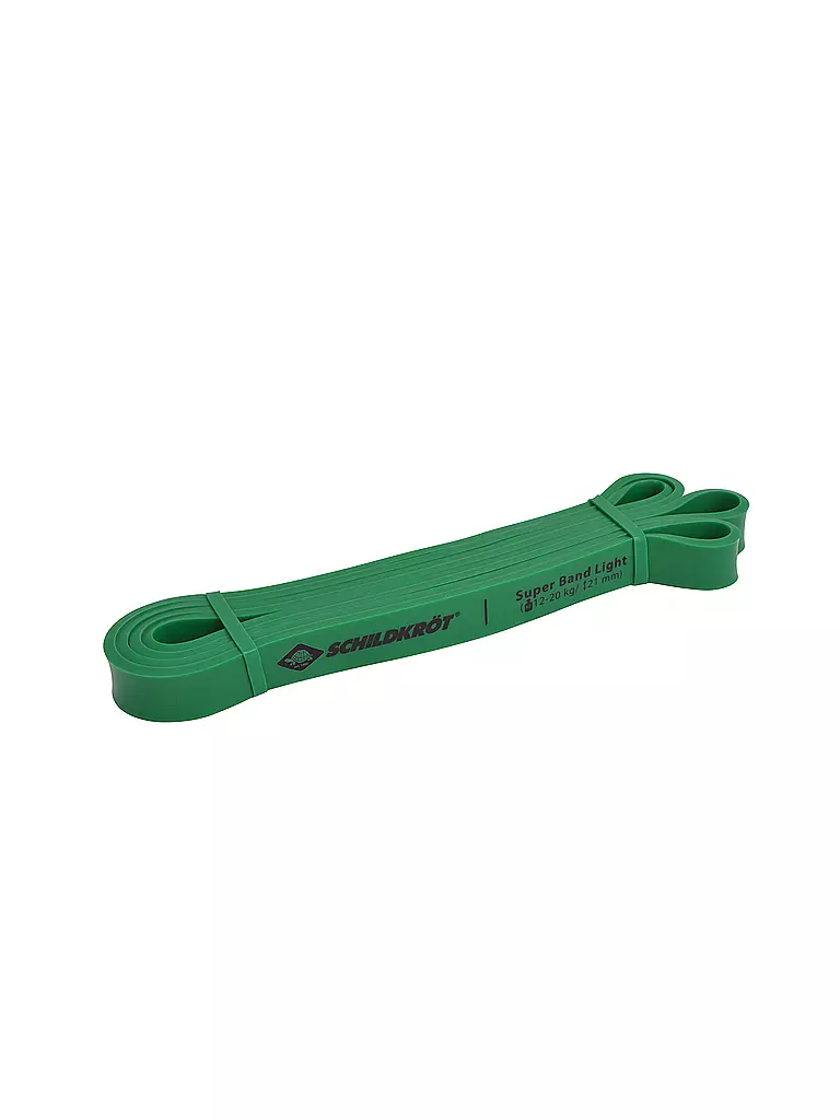 SCHILDKRÖT | Super Band Light, Premium Widerstandsbänder mit 12-20kg Widerstand, 21mm Breite | dunkelgrün
