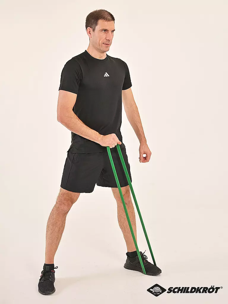 SCHILDKRÖT | Super Band Light, Premium Widerstandsbänder mit 12-20kg Widerstand, 21mm Breite | dunkelgrün