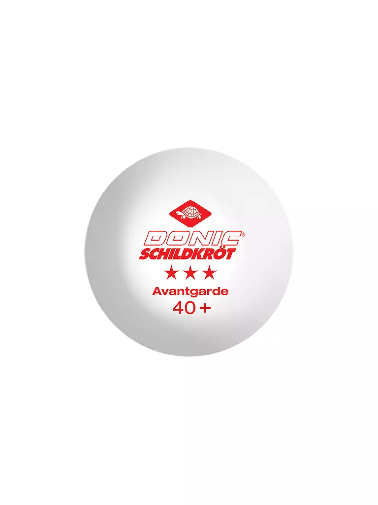 SCHILDKRÖT | Tischtennisball 3-Stern Avantgarde Poly 40+, 3x Weiß / 3x Orange | bunt