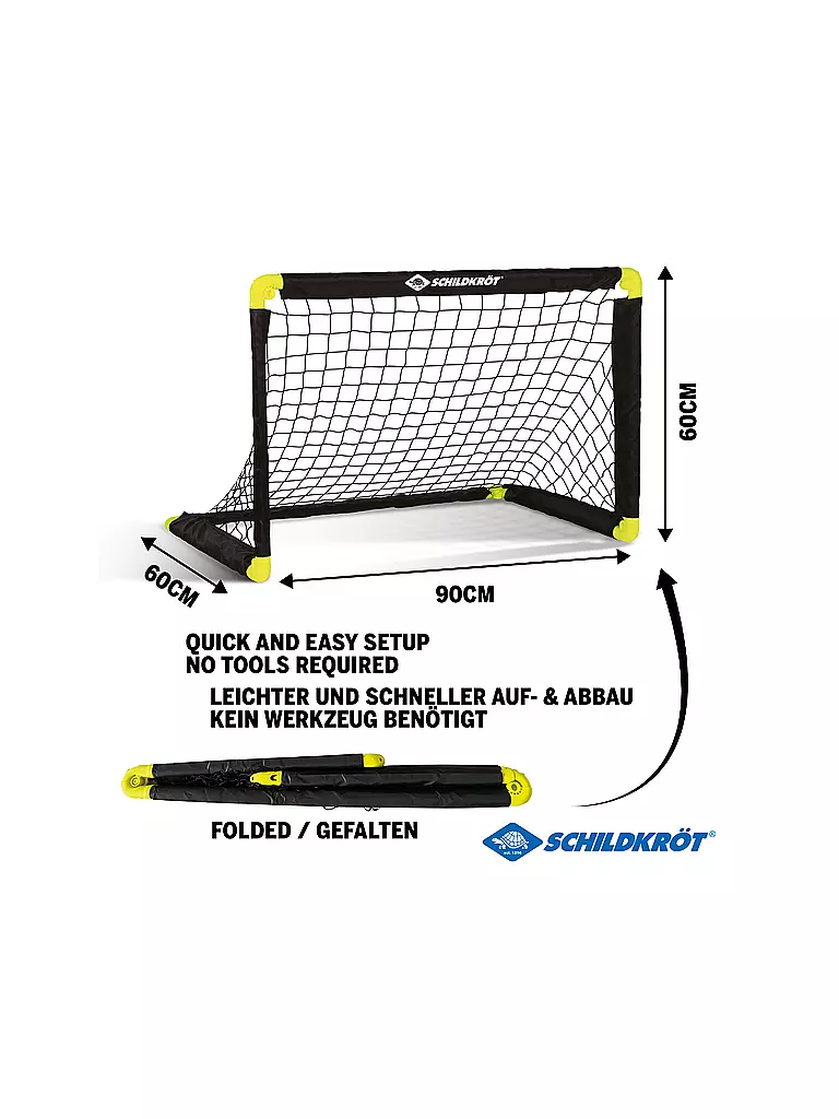 Buffalo Winner Fußballtor 185x70x125 Cm – Robustes Gartentor Mit Netz & Torwand