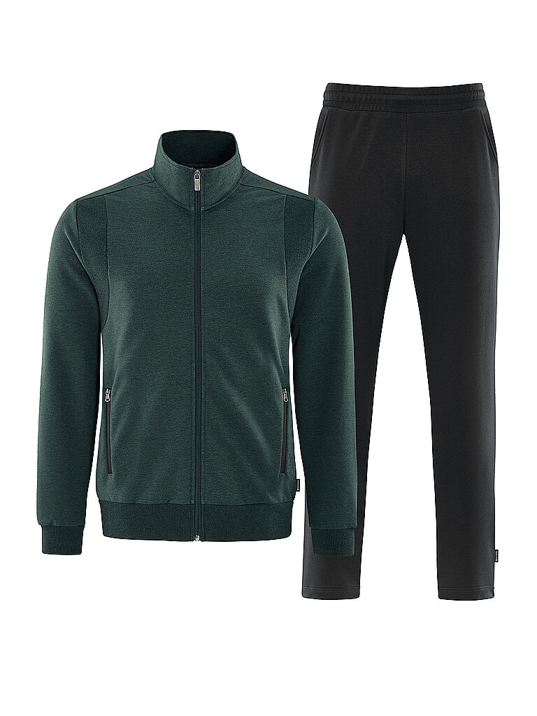 SCHNEIDER SPORTSWEAR Herren Trainingsanzug BENJOM dunkelgrün | 56 kurz