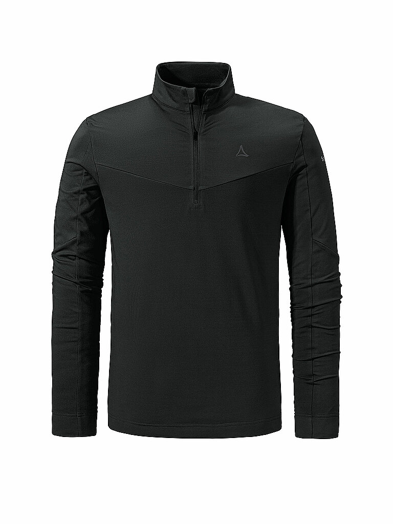 SCHÖFFEL Herren Unterzieh Zipshirt Fiss M schwarz | 58