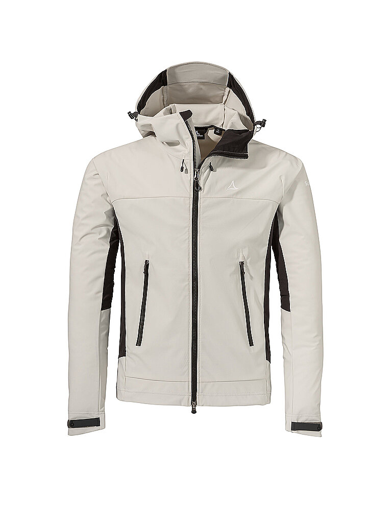 SCHÖFFEL Herren Softshelljacke Style Blaueis Hoodie weiss | 48