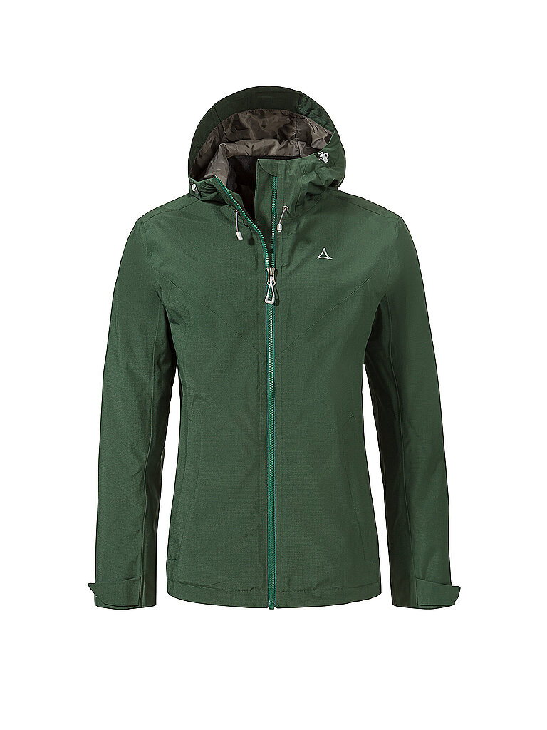 SCHÖFFEL Damen Wanderjacke Yew 2L ZipIn Hoodie dunkelgrün | 34
