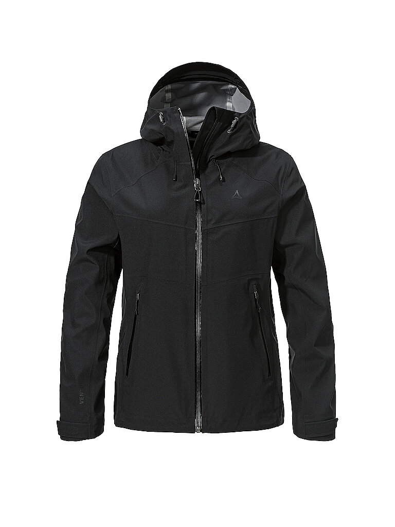 SCHÖFFEL Damen Wanderjacke Cascata 3L Hoodie schwarz | 46